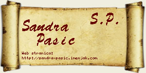 Sandra Pašić vizit kartica